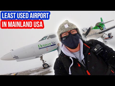 Guy Flies Out To The Least Used Airport In The Contiguous United States, Gets Trapped There During A Blizzard