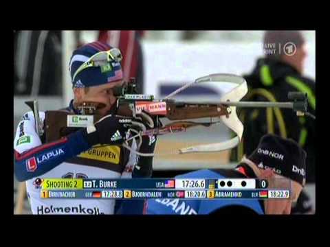 Biathlon Sprint der Männer in Oslo 2011