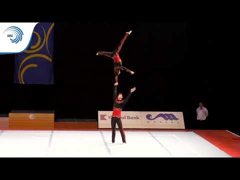 Ilya RYBINSKI & Yauheni NOVIKAU (BLR) - 2015 All-Around Acro Euro bronze medallists