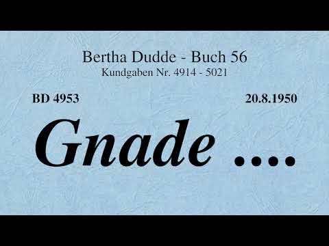 BD 4953 - GNADE ....