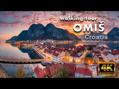 Omiš, Croatia [4K] 🇭🇷 The Perfect Blend of Sea, Mountains, and History 🇭🇷 walking tour 4K