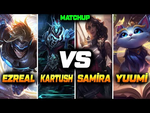1 Level Samira Yuumi VS Ezreal Kartush