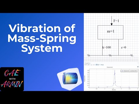 ⚙️ COMSOL Tutorial: Single DOF Vibration – Mass-Spring System (No sound)⚙️