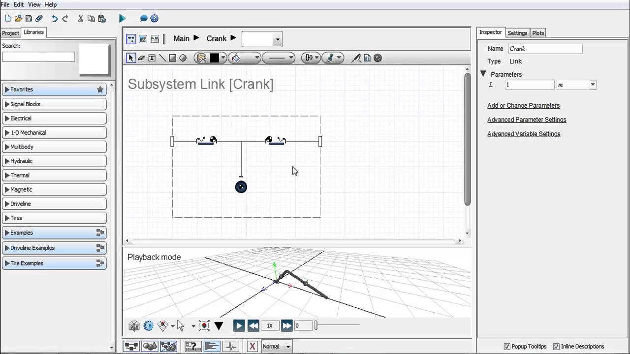 MapleSim Tutorial: Parameterizing Models and Subsystems
