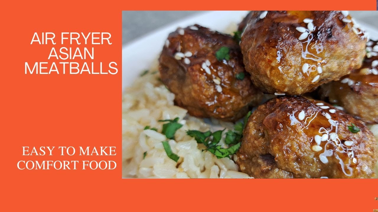 Air Fryer Asian Meatballs (30 Min Meal) #airfryer #asian #meatballs