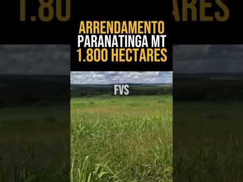 ARRENDAMENTO EM PARANATINGA NO MATO GROSSO - 1.800 HECTARES