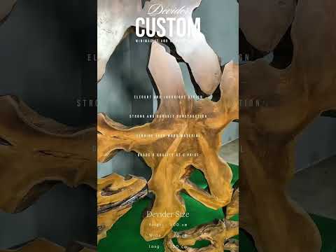 DIVIDER WOODSLAB TEAK FRAME NATURAL COLOUR