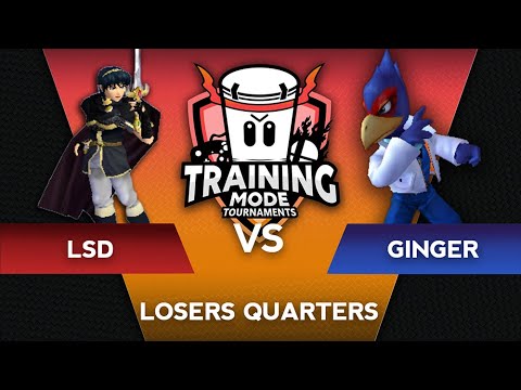 Training Mode Tournaments #1 Ginger (Falco) vs. LSD (Marth) - SSBM Losers Quarters - Melee