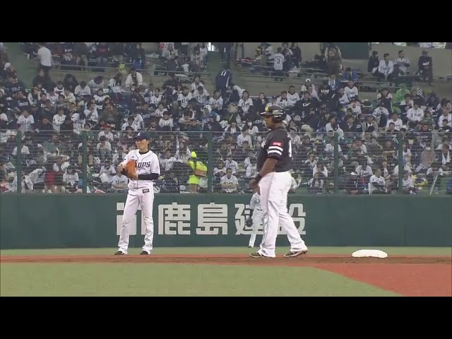 【2回表】走った… ホークス・デスパイネが来日初盗塁!! 2017/4/8 L-H