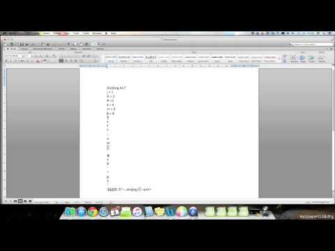 Mac OS X - Special symbols