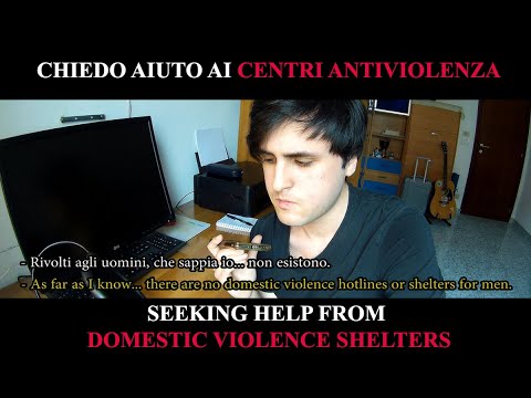What happens when male victims of domestic violence seek help?