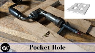 How to Make a Pocket Hole With Hand Tools | Live Joinery Window