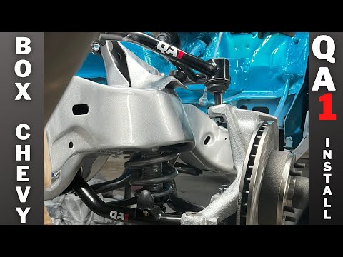 1989 Box Chevy Build Ep.17 How to install QA1 Control Arms and Coilovers!!