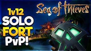 1v12 SOLO FORT PvP! DO WE GET THE KEY?! - Sea of Thieves Gameplay/Highlights