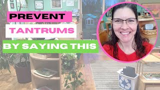 Say this to your toddler to prevent toddler frustration & tantrums. Positive Parenting-Montessori