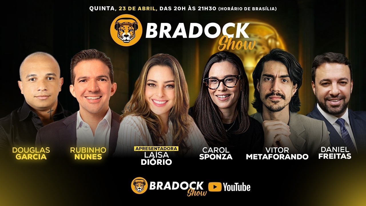 Bradock Show 23/04/26 - RUBINHO, DOUGLAS GARCIA, METAFORANDO, Laísa Diório, C. Sponza e Daniel