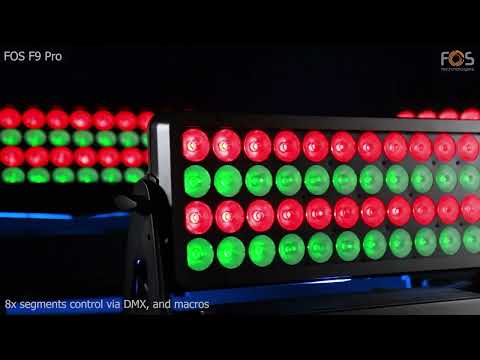 FOS F9 Pro | Weather proof RGBW LED washer, with segment control