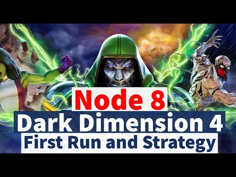 Dark Dimension 4: Node 8 - One Shot First Attempt! | DD4 Guide | Marvel Strike Force - Free to Play