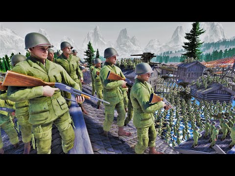 MODERN ARMY in Viking Fortress Vs 5,000,000 Zombies & Orcs - Ultimate Epic Battle Simulator 2