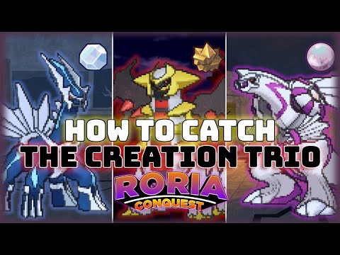 COME CATTURARE IL TRIO DELLA CREAZIONE (+TUTTI I NUOVI OGGETTI NASCOSTI) in Roria Conquest | Poke...