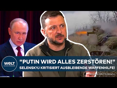 UKRAINE-KRIEG: "Die komplette Zerstörung!" Selenskyj warnt vor Putin-Sieg!