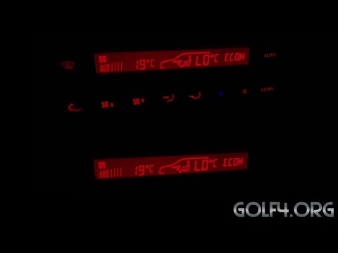 🇩🇪 VW Golf IV Klimabedienteil selektiv beleuchten, damit man es auch ohne Standlicht ablesen kann