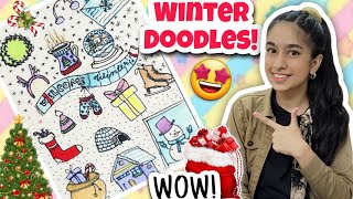 Mini Vlog 83 - DIY Winter Doodles!❄️⛄️🎄🎁🤩 | Riya's Amazing World