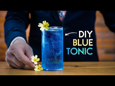 DIY Blue Tonic Water for the Perfect Gin & Tonic