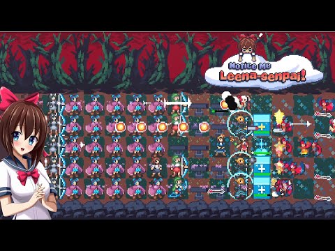 Notice Me Leena-senpai! Demo Gameplay / Tower Defense Indie Game December 2023