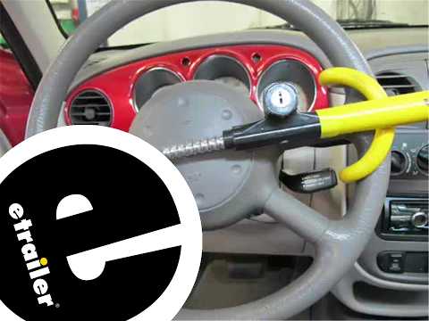etrailer | Complete Breakdown of the The Club Twin Hooks Vehicle Steering Wheel Lock