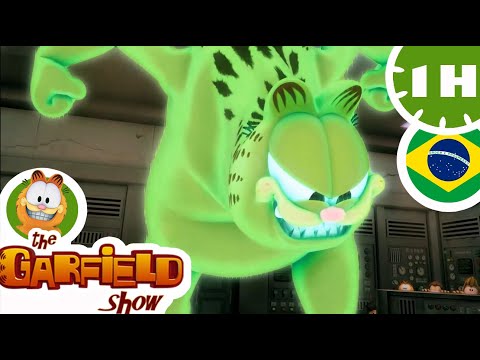 🙀 Garfield atacado por seu holograma maligno! 😾 Compilação engraçada