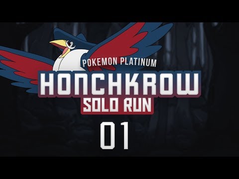 Pokemon Platinum Honchkrow Solo Run Part 01 - The Best Pokemon!