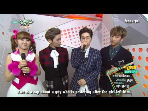 [ENG] 150109 Jonghyun & Mad Clown backstage interview - Music Bank