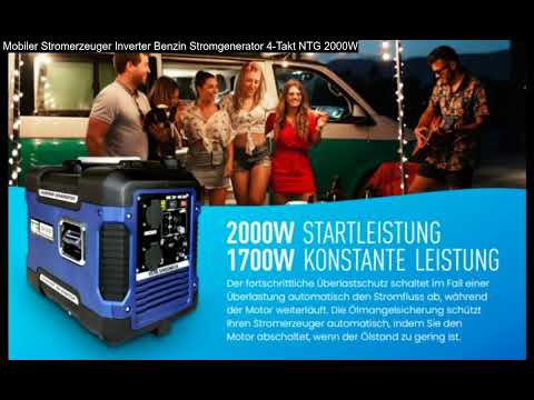Mobiler Stromerzeuger Inverter Benzin Stromgenerator 4-Takt NTG 2000W
