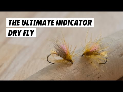 The Ultimate Dry Dropper Indicator Caddis DRY FLY Pattern // Fly tying tutorial