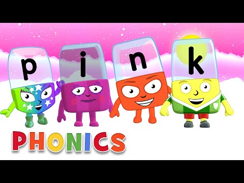 フォニックス - 読めるようになるために学ぶ｜ピンクのレッスン｜アルファブロック (Phonics - Learn to Read | A Lesson in Pink | Alphablocks)