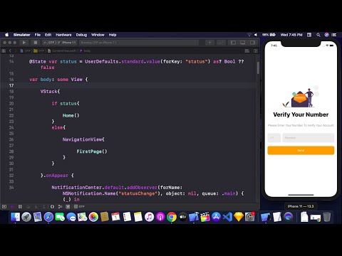 Firebase Authentication Using SwiftUI - Firebase Phone Auth Using SwiftUI - Login Page Using SwiftUI