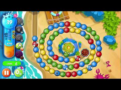 Woka Woka Marble Shooter level 6-10 - Game mini