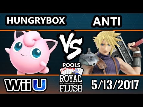 Royal Flush SSB4 -  Liquid Hungrybox (Jigglypuff) Vs. IMT | ANTi (Cloud) Smash 4 Pools