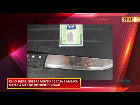 Homem quebra móveis de casa e ameaça matar a mãe em Agricolândia 06 10 2020