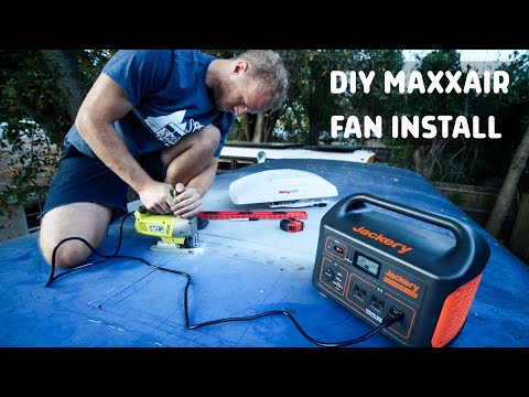 Ventilation! Installing 2 Maxxair Fans in our Transit Bus Conversion