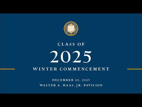UC Berkeley Winter 2025 Commencement || #CalGrad