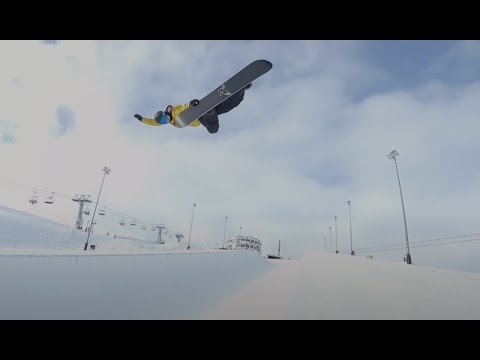 One Day in the Halfpipe in LAAX by David Habluetzel