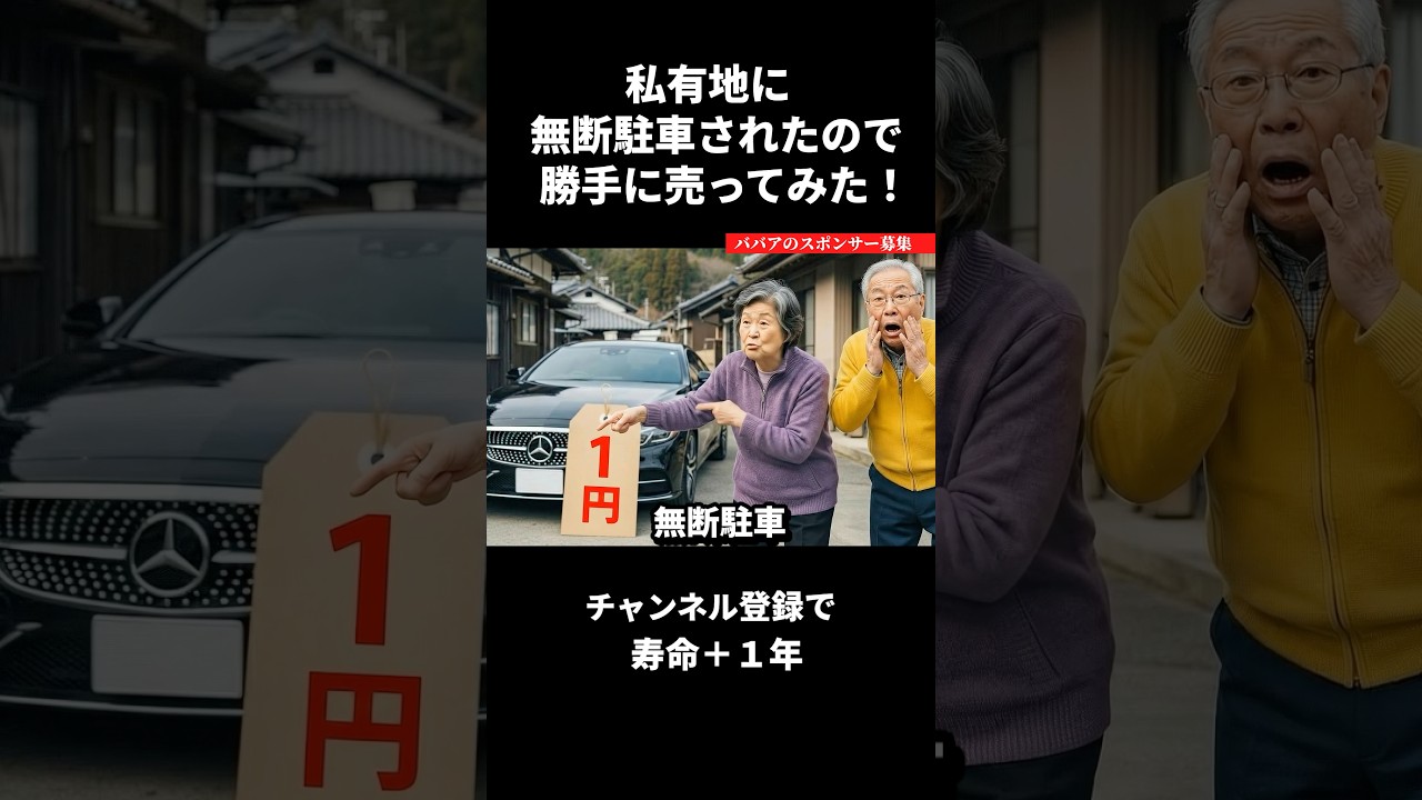 私有地に無断駐車されたので勝手に売るAIおばあちゃん #ai動画  #ai #shorts  #aishorts  #ai動画  #おばあちゃん