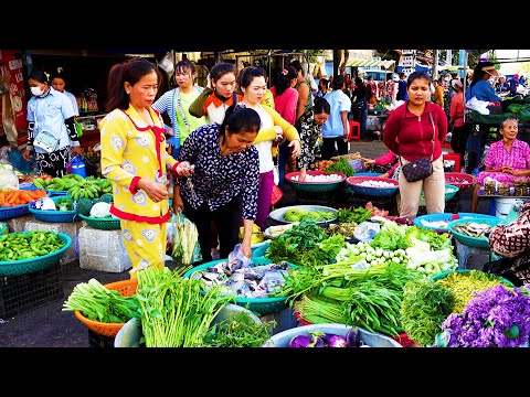 Food Rural TV, Cambodian Fresh Food Market - Routine Food and Lifestyle at The Market