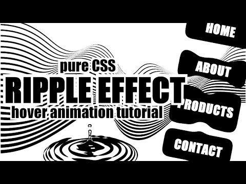 Amazing Pure CSS Ripple Animations Hover Effect on Buttons with HTML and Inline SVG