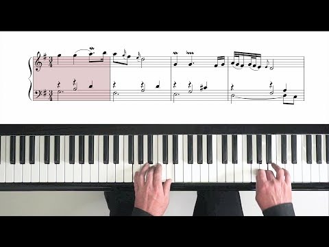 Bach Goldberg Variations “Aria” with Score - P. Barton FEURICH piano