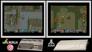 A500 vs Atari ST : THE CHAOS ENGINE (Side by side comparison)