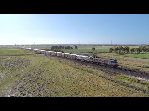 SCT 3AM9 Mixed Freight Train Exits Gheringhap (17/10/2023) - PoathTV Railways