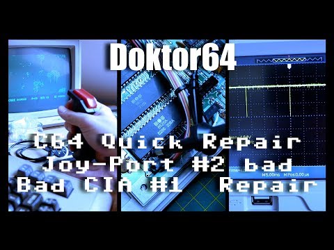 Doc64 #17 | Commodore C64 | bad CIA / Joystick Port REPAIR ASSY 250425